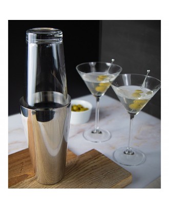 Cocktail shaker din inox, 400 ml, Boston - CILIO